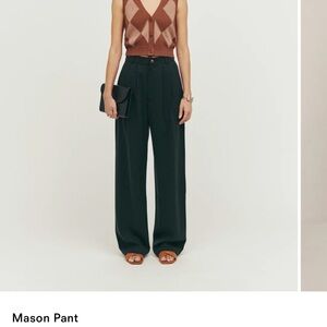 Reformation Mason Black Pants